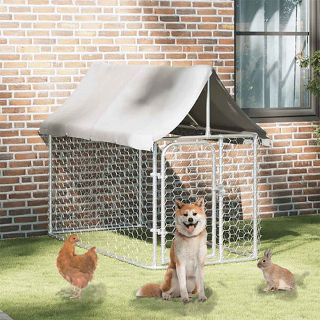 Vidaxl Dog Kennel til udvendig med tag 200x100x150 cm