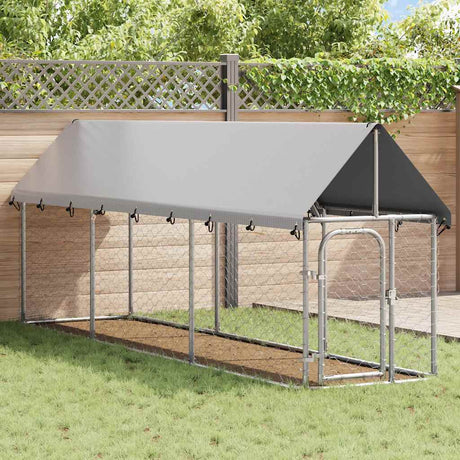Vidaxl Dog Kennel til udvendig med tag 400x100x150 cm