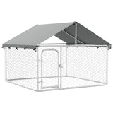 Vidaxl Dog Kennel til udenfor med tag 200x200x150 cm