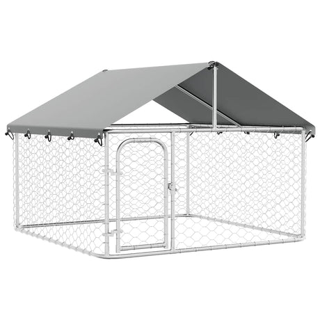 Vidaxl Dog Kennel til udenfor med tag 200x200x150 cm