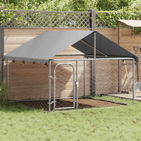 Vidaxl Dog Kennel til udenfor med tag 200x200x150 cm