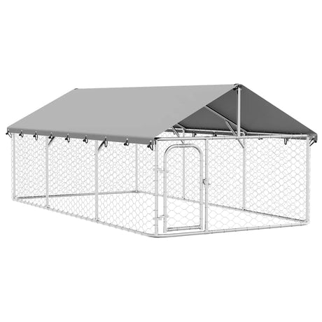 Vidaxl Dog Kennel til udvendig med tag 400x200x150 cm