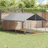 Vidaxl Dog Kennel til udvendig med tag 400x200x150 cm