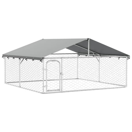 Vidaxl Dog Kennel med tag 300x300x150 cm