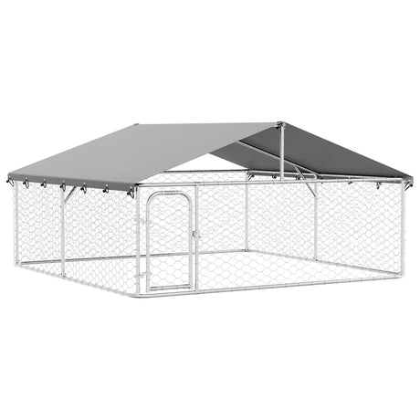Vidaxl Dog Kennel med tag 300x300x150 cm