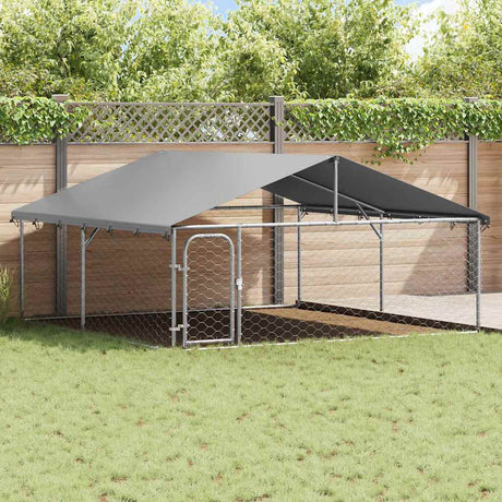 Vidaxl Dog Kennel med tag 300x300x150 cm