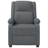 Vidaxl fauteuil verstelbaar kunstleer grijs