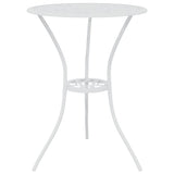 Vidaxl 3-delige bistroset gietaluminium wit