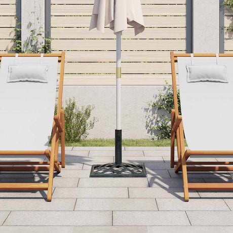 Vidaxl Parasol Foot 44x44x31 cm støbejernsgrøn