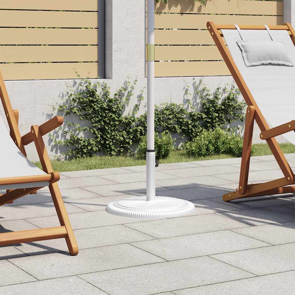 VidaXL parasolfod 45x45x30 cm støbejern hvid