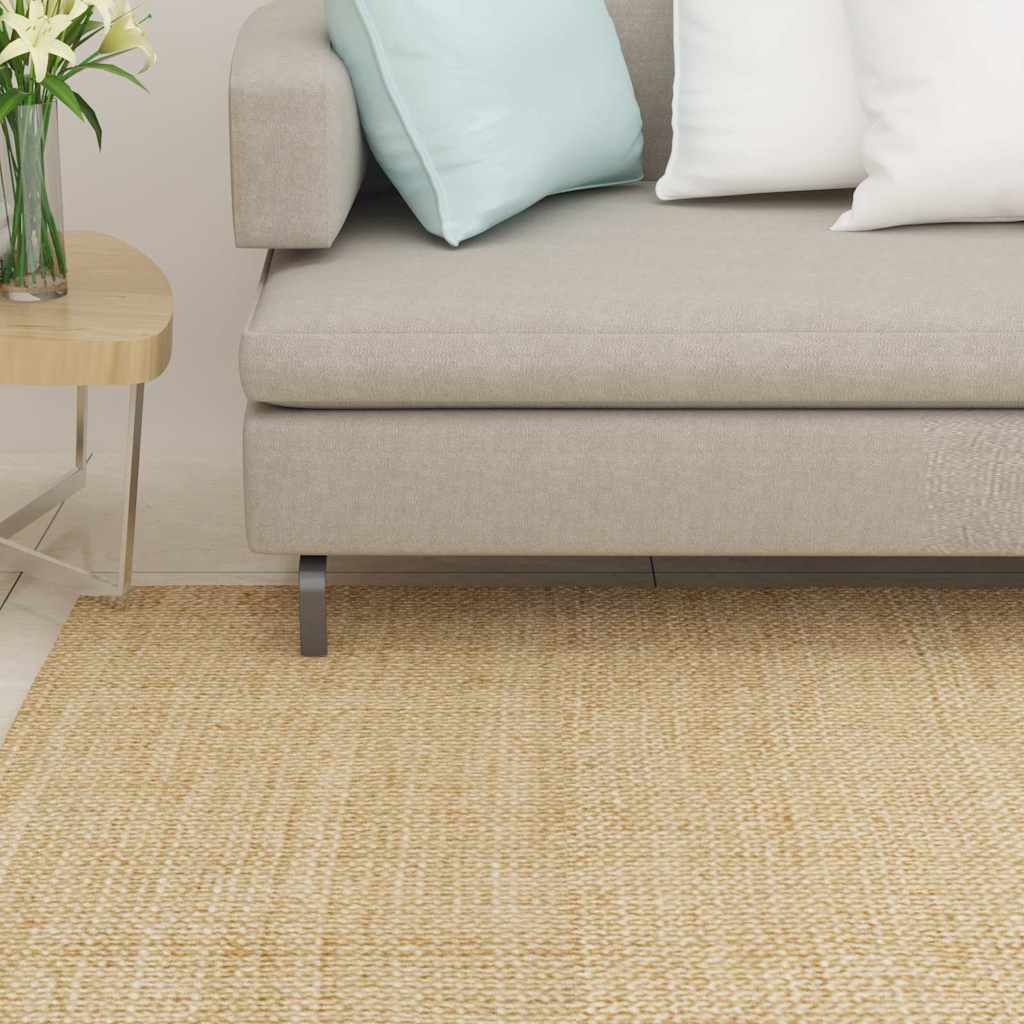 Vidaxl Rug 100x100 cm Natural Sisal
