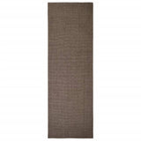 Vidaxl Rug 66x200 cm Natural Sisal Brown