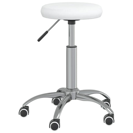 Vidaxl Massage Stool Artificial Leather White