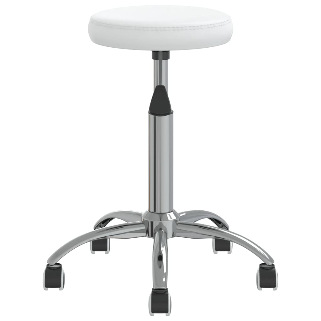 Vidaxl Massage Stool Artificial Leather White