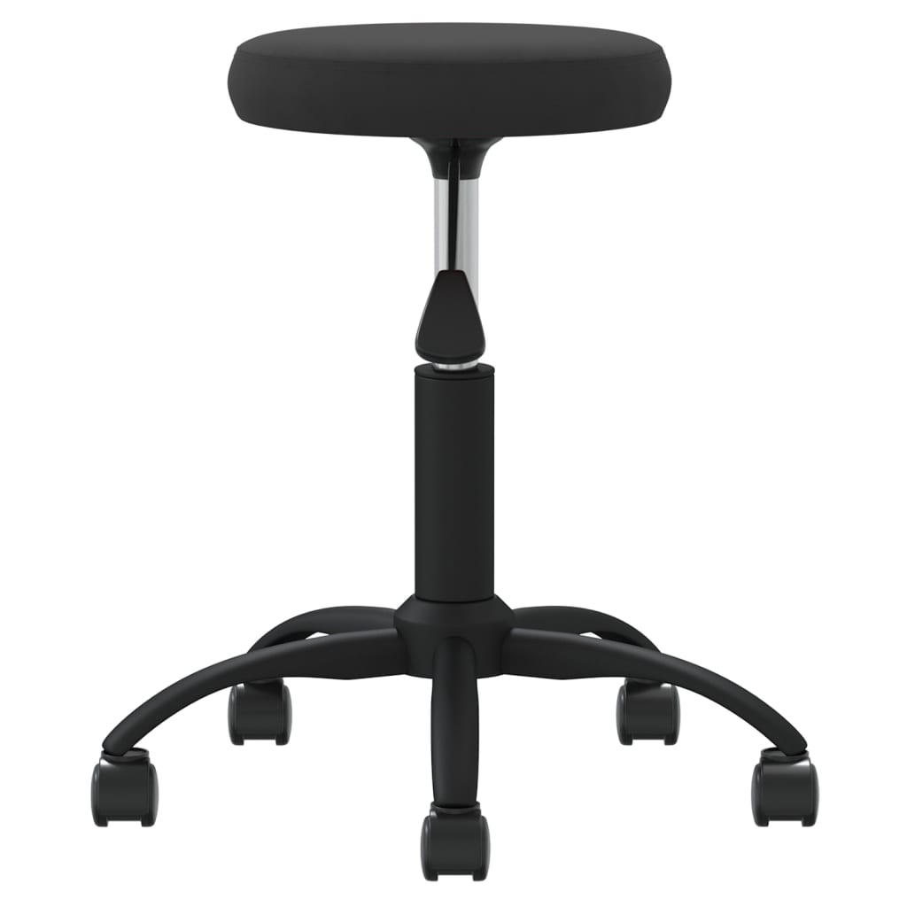 Vidaxl Massage Stool Velvet Black