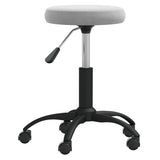 Vidaxl Massage Stool Velvet Light Gray