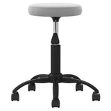 Vidaxl Massage Stool Velvet Light Gray