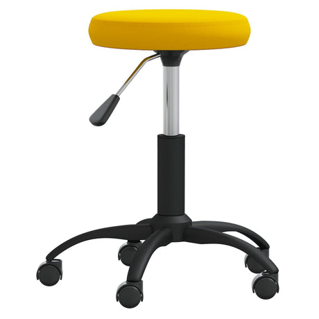 VidaXL massage skammel fløjl sennep gul