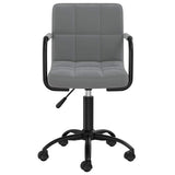 Vidaxl eetkamerstoelen draaibaar 4 st fluweel donkergrijs