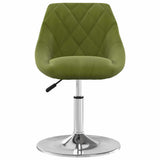 Vidaxl eetkamerstoelen draaibaar 4 st fluweel lichtgroen