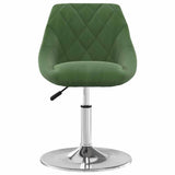 Vidaxl eetkamerstoelen draaibaar 4 st fluweel donkergroen