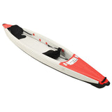 Vidaxl kajak oppustelig 424x81x31 cm polyester rød