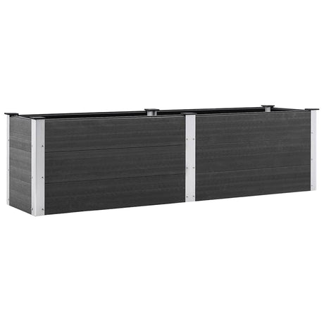 Vidaxl planter hævet 200x50x54 cm HKC grå