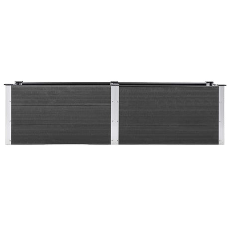 Vidaxl planter hævet 200x50x54 cm HKC grå