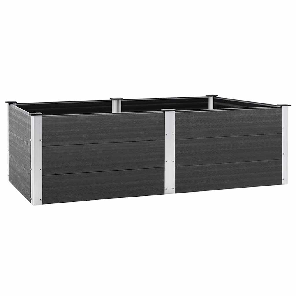Vidaxl Planter hævet 200x100x54 cm HKC Gray