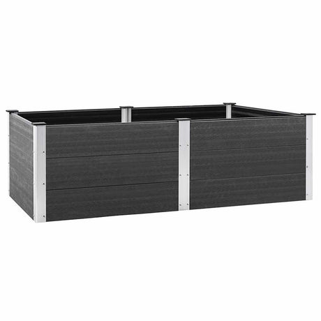 Vidaxl Planter hævet 200x100x54 cm HKC Gray