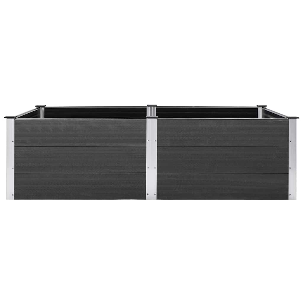 Vidaxl Planter hævet 200x100x54 cm HKC Gray