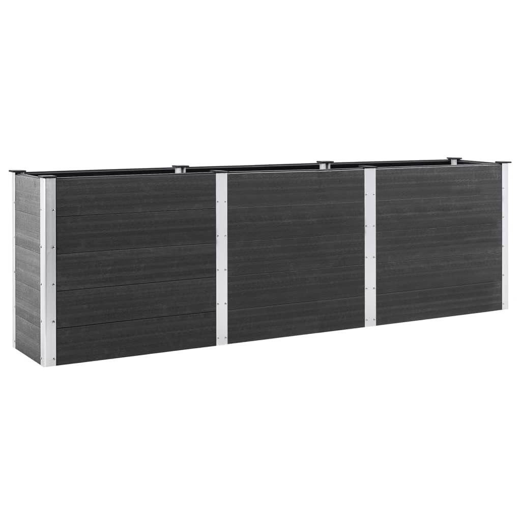 Vidaxl Planning Box hævet 300x100x91 cm HKC Gray
