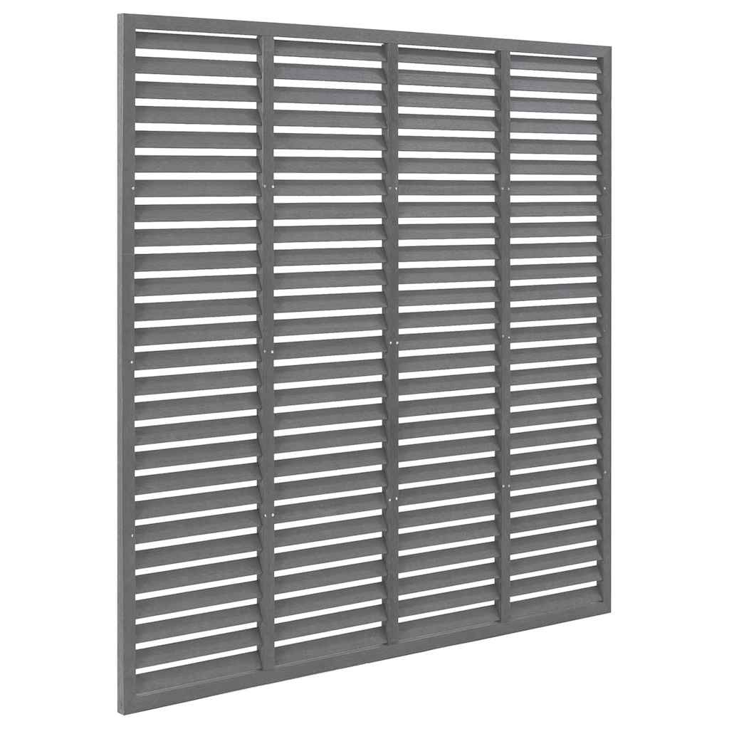 Vidaxl Lamellenhek 180x180 cm HKC Gray