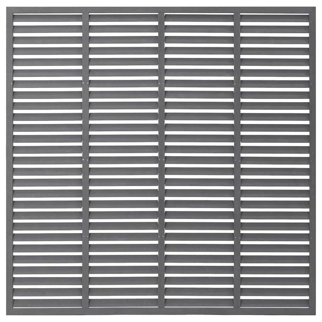 Vidaxl Lamellenhek 180x180 cm HKC Gray