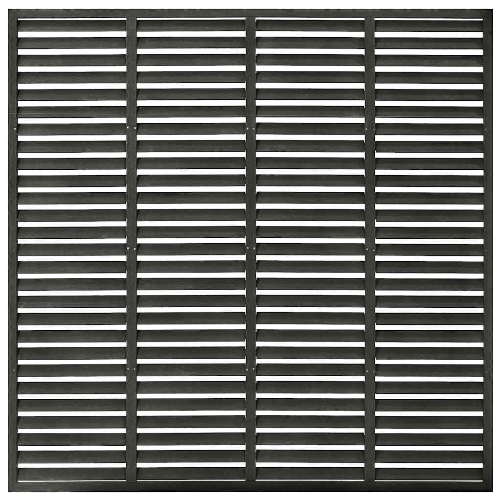 Vidaxl Lamellenhek 180x180 cm HKC mørkegrå