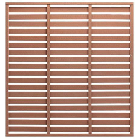 Vidaxxl hegnspanel 180x180 cm hkc brun