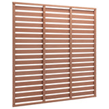 Vidaxxl hegnspanel 180x180 cm hkc brun