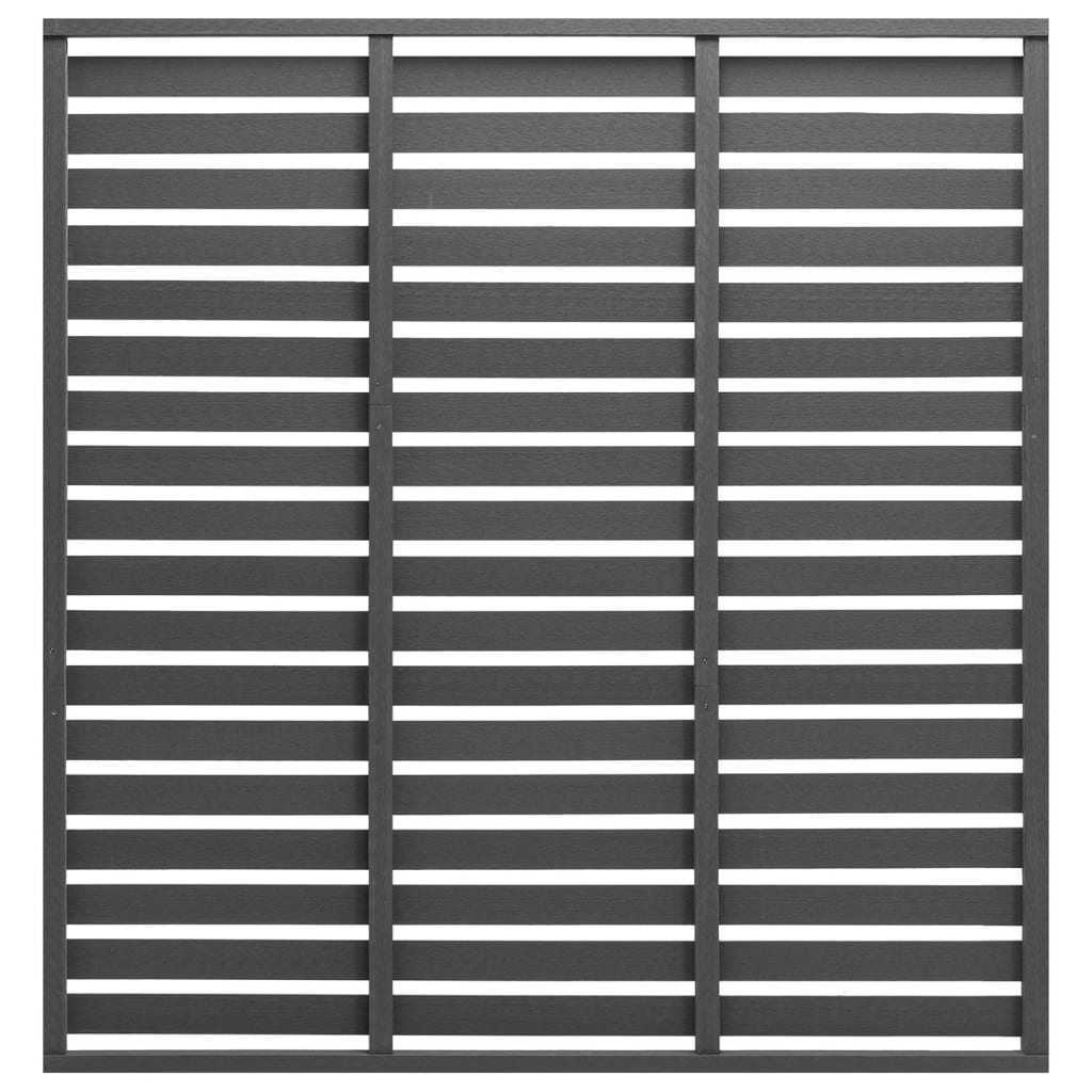 Vidaxl hegnpanel 180x180 cm HKC Gray