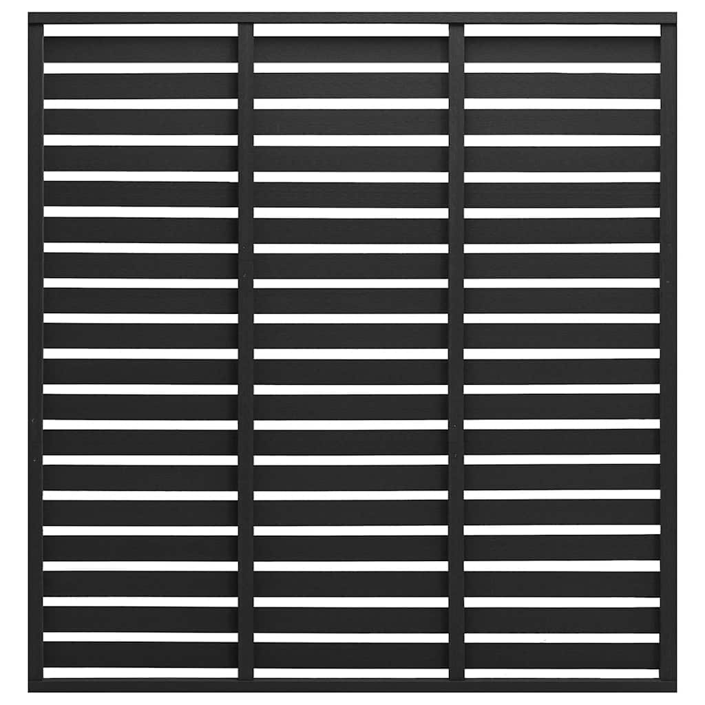Vidaxl hegnpanel 180x180 cm HKC sort