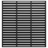 Vidaxl hegnpanel 180x180 cm HKC sort
