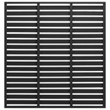 Vidaxl hegnpanel 180x180 cm HKC sort