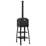 Vidaxl Pizza Ovn Charcoal med 2 brandforseglinger