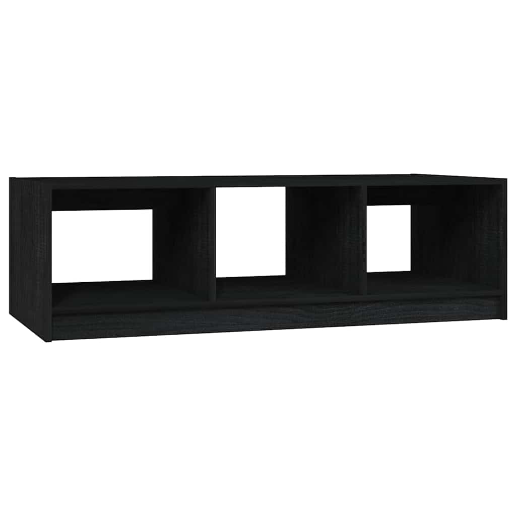 Vidaxl salontafel 110x50x34 cm massief grenenhout zwart