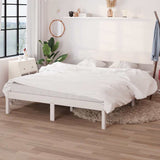 Vidaxl bedframe massief grenenhout wit 140x200 cm
