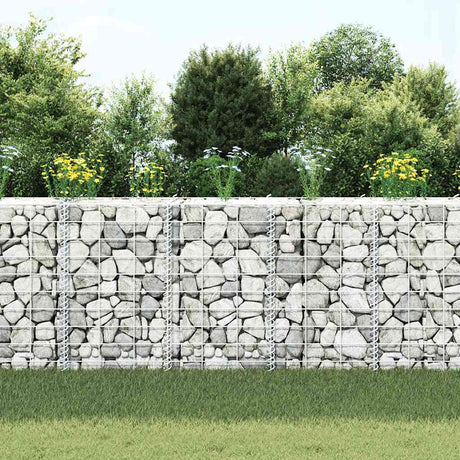 Vidaxl Gabion Plantagers 3. hævet 30x30x50 cm jern