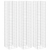 Vidaxl Schanskorf Planters 3. hævet 30x30x150 cm jern