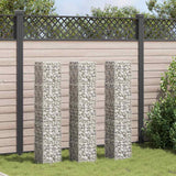 Vidaxl Schanskorf Planters 3. hævet 30x30x150 cm jern