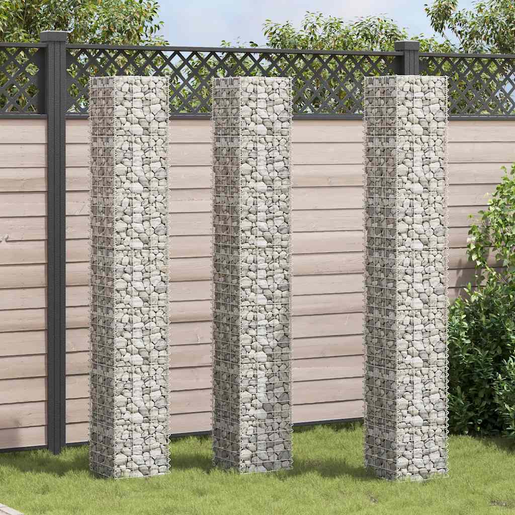 Vidaxl Schanskorf Planters 3. hævet 30x30x200 cm jern