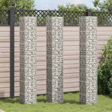 Vidaxl Schanskorf Planters 3. hævet 30x30x200 cm jern