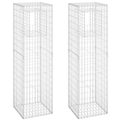 Vidaxl Schanskorf Posts 2 PCS 50x50x180 cm jern